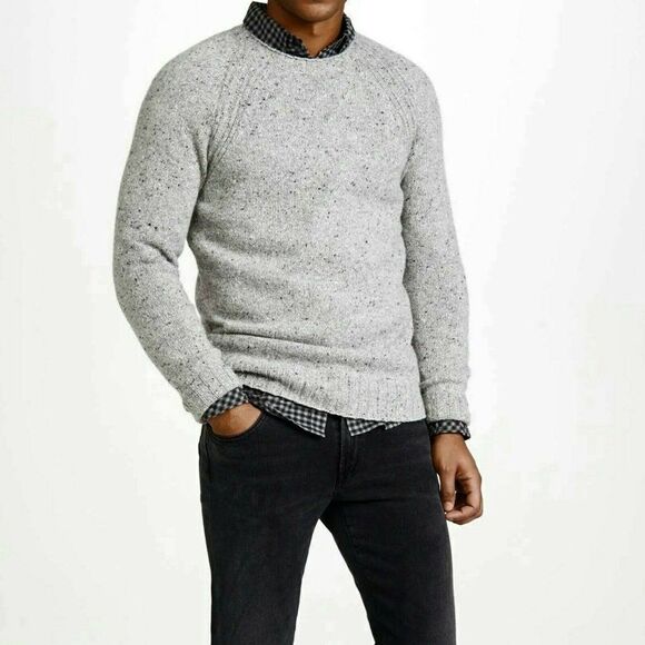 RAILS Arwen - S - Men's Wool Sweater - Heather Grey - Picture 1 of 7